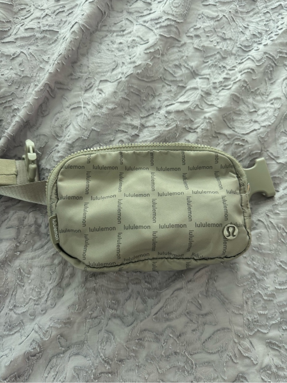 lululemon athletica Light Beige Logo Crossbody Belt Bag